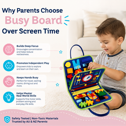 Bright Haven™ Montessori Busy Board