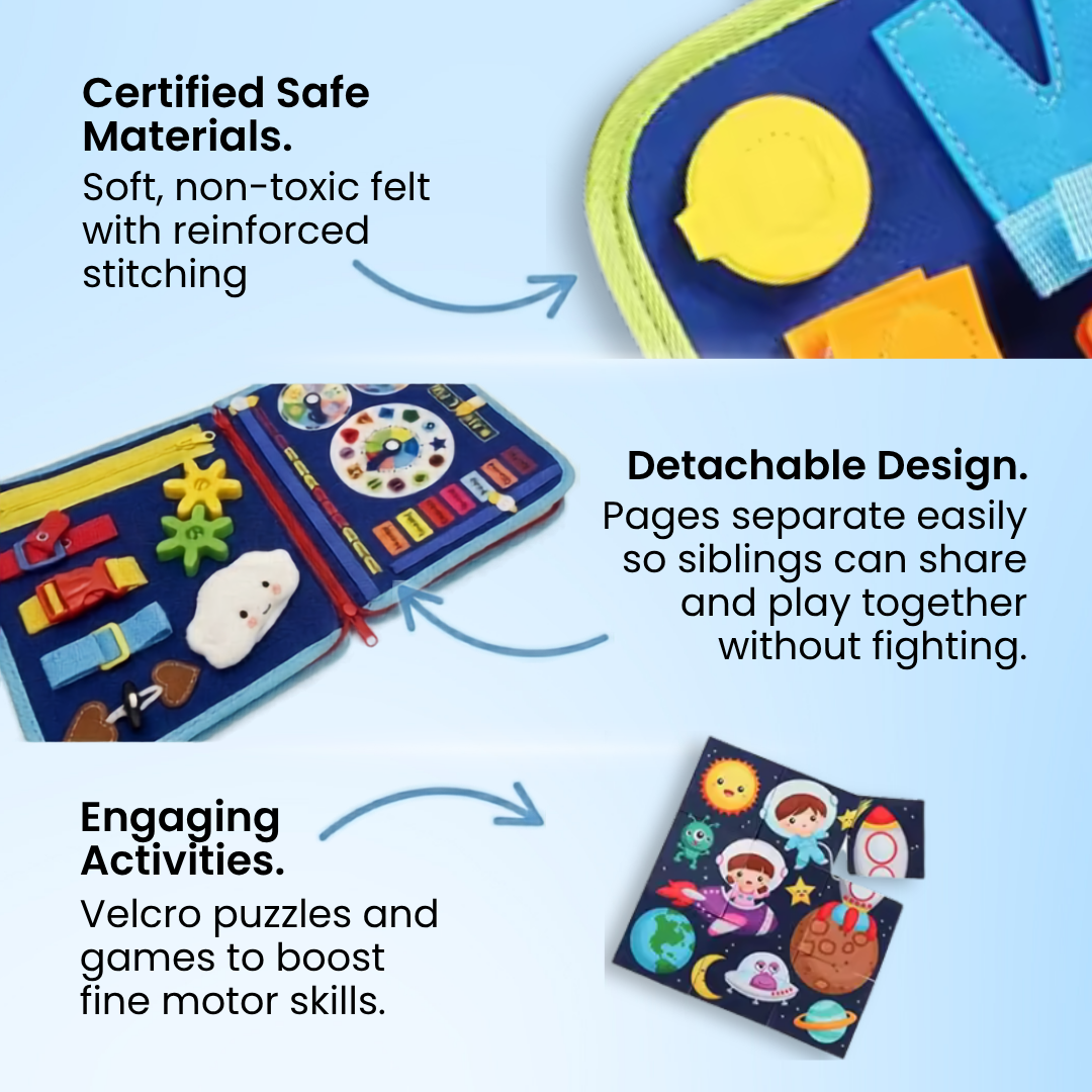Bright Haven™ Montessori Busy Board