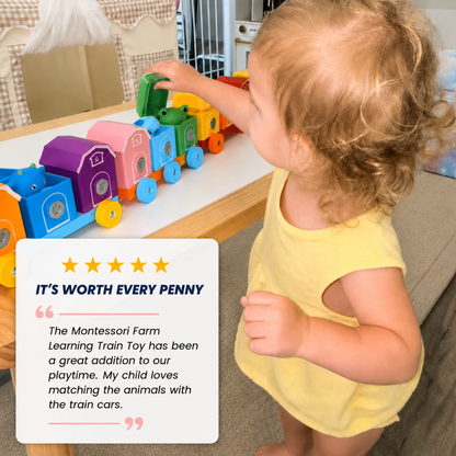Bright Haven™ Montessori Farm Train