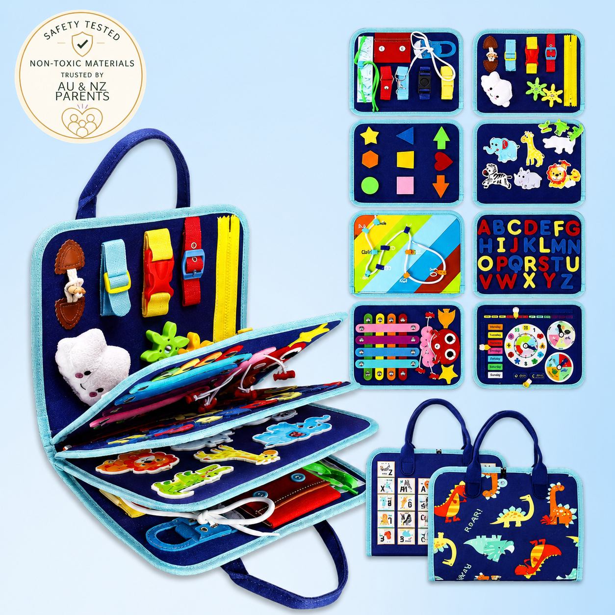Bright Haven™ Montessori Busy Board
