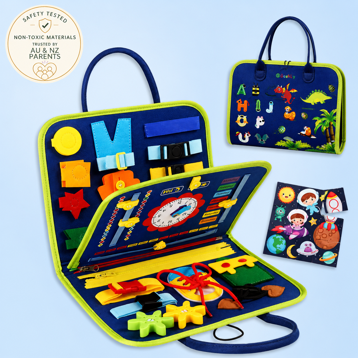 Bright Haven™ Montessori Busy Board