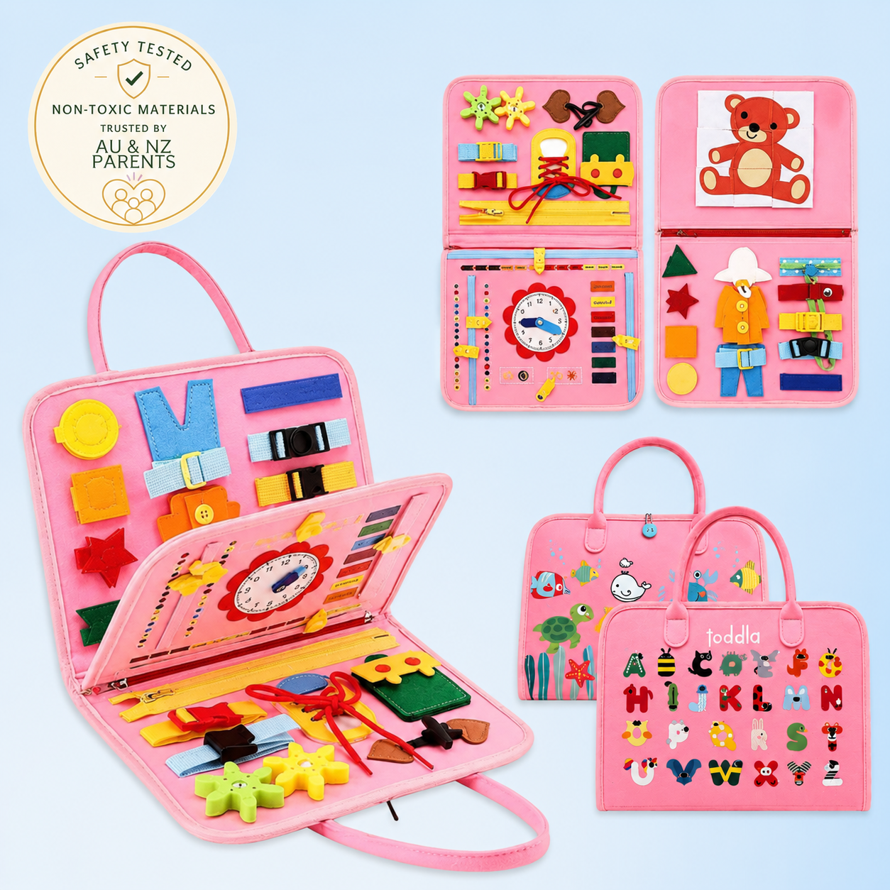 Bright Haven™ Montessori Busy Board