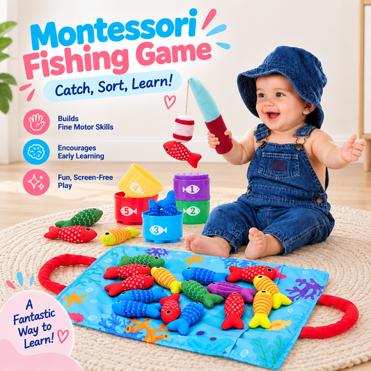 Bright Haven™ Montessori Fishing Game