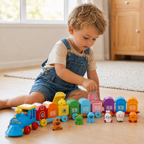 Bright Haven™ Montessori Farm Train
